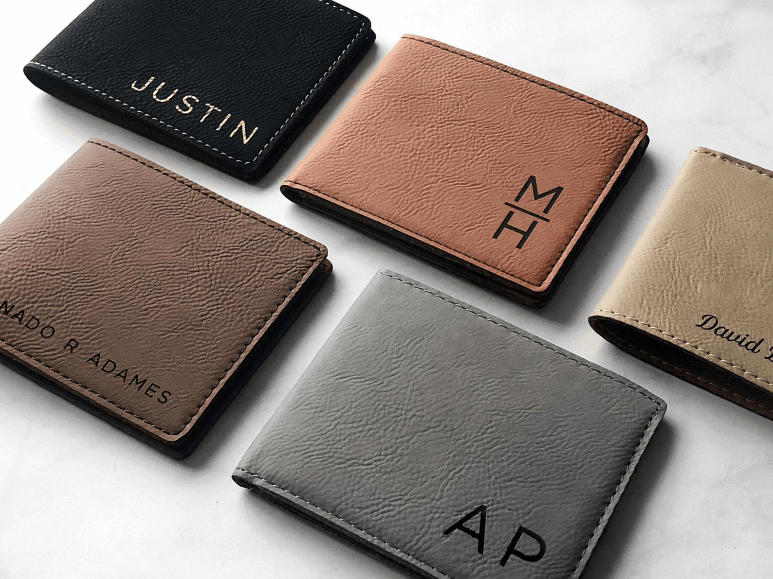 personalized wallets as groomsman gift