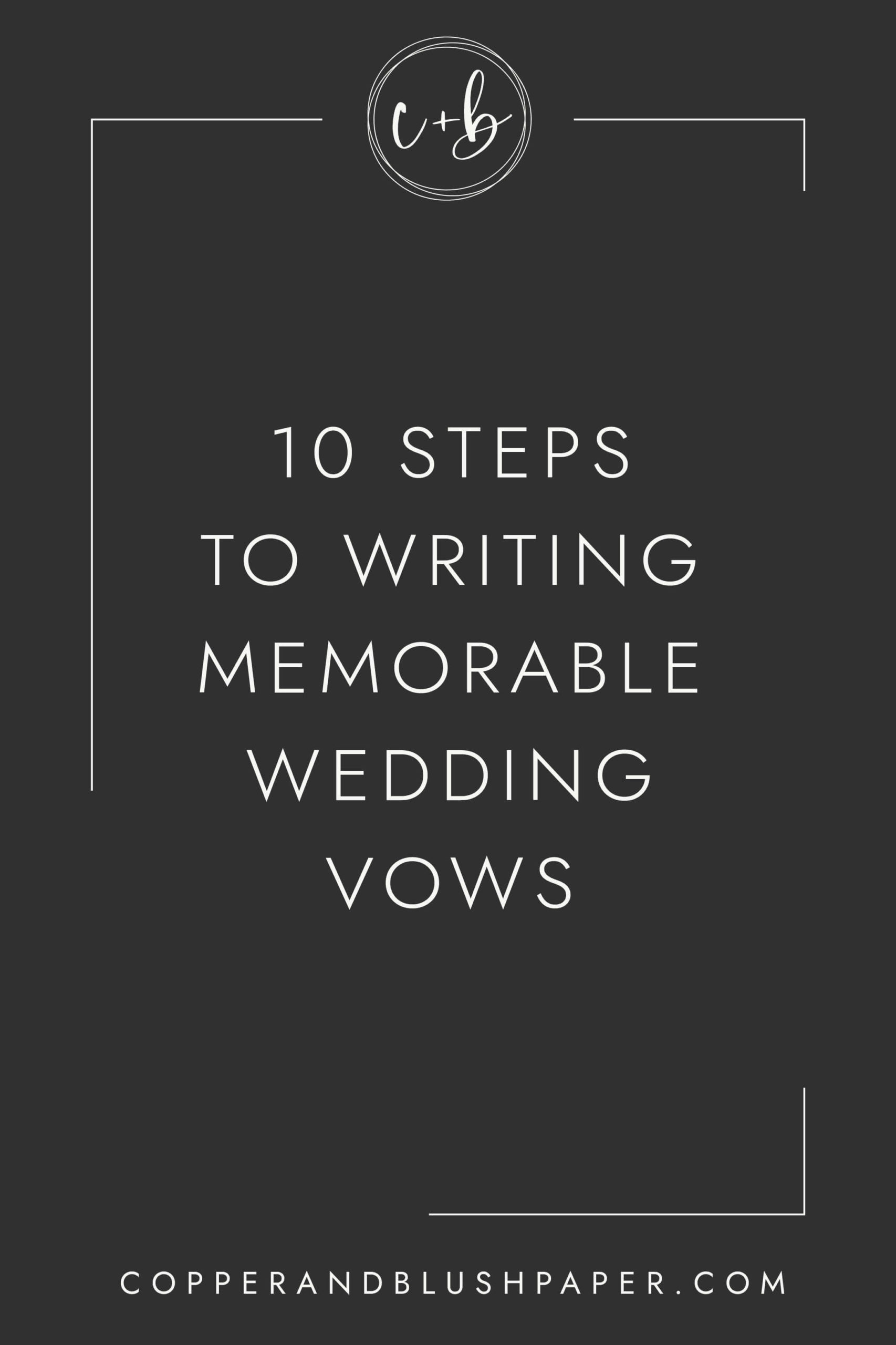 How to Write Memorable Wedding Vows