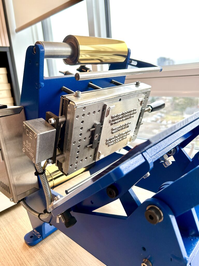 Hot foil stamping - desktop hot foil stamping press machine