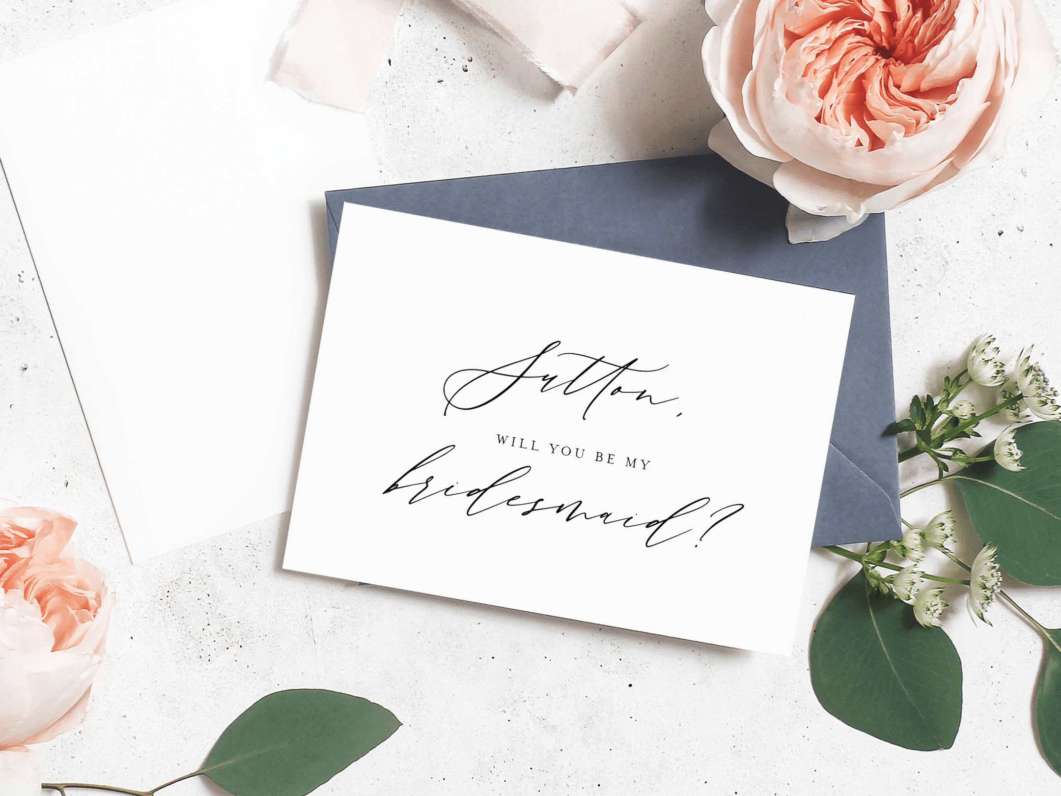 personalized bridesmaid proposal card
