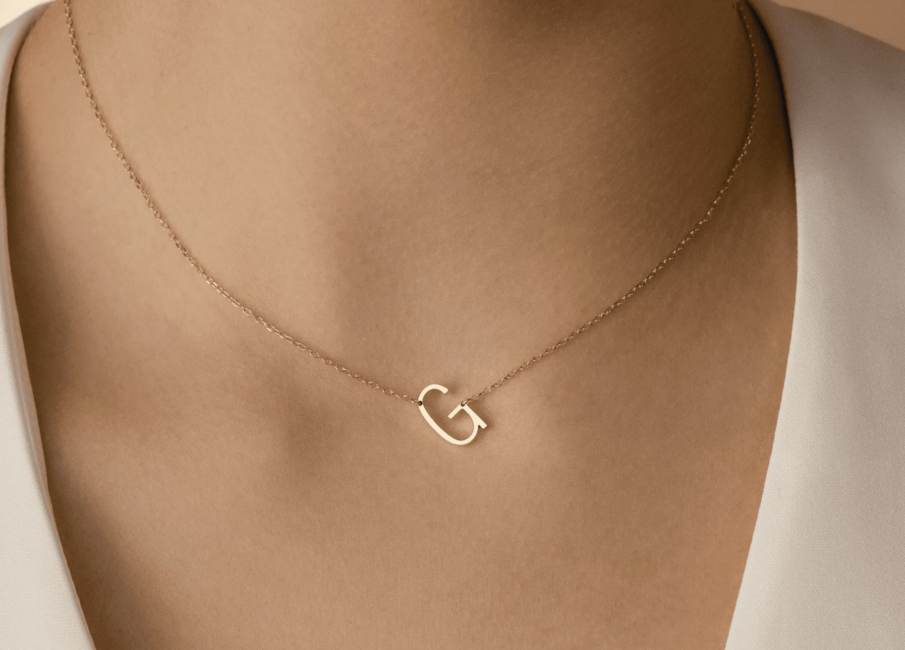 initial necklace bridesmaid gift