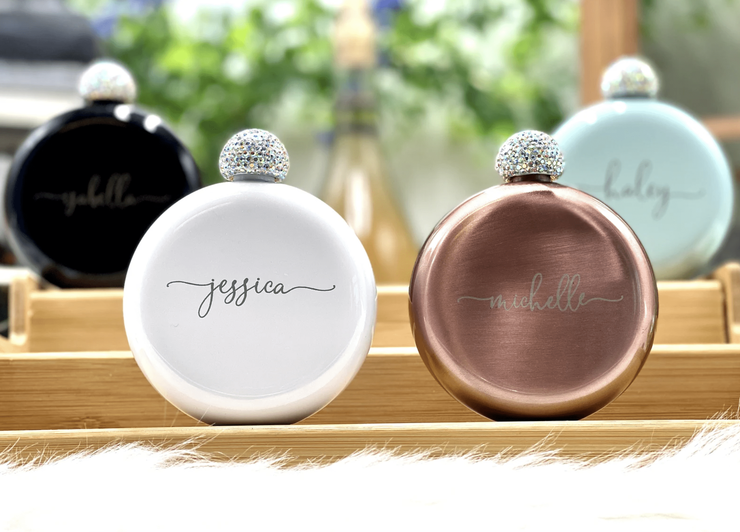 personalized flask bridesmaid gift